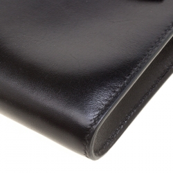 حقيبة كلتش هيرمس سو بلاك كيلي كات إصدار محدود جلد سويفت سوداء