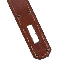 Hermes Fauve Tadelakt Red Leather Kelly 32