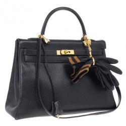 Hermes Vintage Black Kelly 35