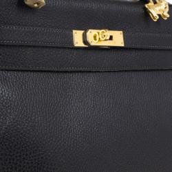 Hermes Vintage Black Kelly 35