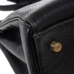 Hermes Vintage Black Kelly 35