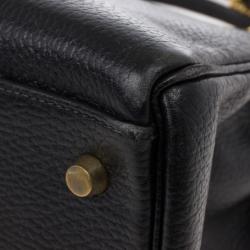 Hermes Vintage Black Kelly 35