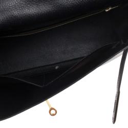 Hermes Vintage Black Kelly 35