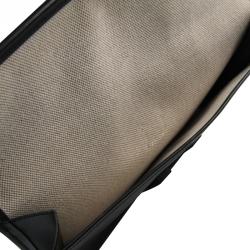 Pre Owned Hermes  Black Box Calf Leather Jige PM Clutch Bag