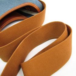 Pre Owned Hermes Two Tone Toile Jean and Leather Sako Shoulder Bag