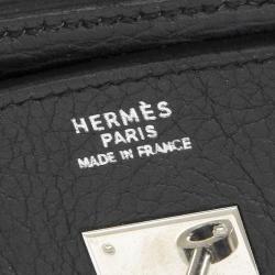 Hermes Noir Togo Leather Palladium Hardware Birkin 30 Bag