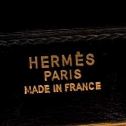 Hermes Black Box Calf Leather Gold Hardware Kelly Sellier 32 Bag