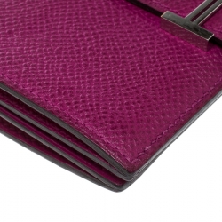 Pre Owned Hermes Tosca Epsom Leather Bearn Card Holder