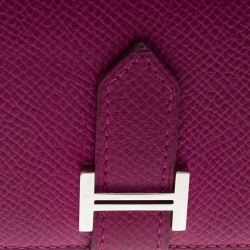 Pre Owned Hermes Tosca Epsom Leather Bearn Card Holder