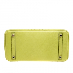 Hermes Olive Green Ostrich Palladium Hardware Birkin 30 Bag