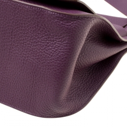 Pre Owned Hermes Violet Fjord Leather Palladium Hardware Jypsiere 34 Bag
