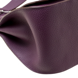Pre Owned Hermes Violet Fjord Leather Palladium Hardware Jypsiere 34 Bag
