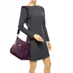 Pre Owned Hermes Violet Fjord Leather Palladium Hardware Jypsiere 34 Bag