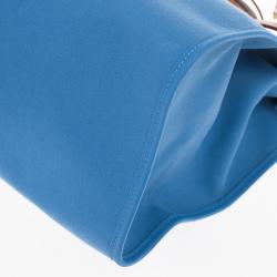 مملوكة مسبقًا Hermes Celeste Canvas and Leather Herbag Zip 39 Bag