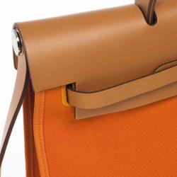 Pre Owned Hermes Canvas and Leather Herbag Zip 39 Bag