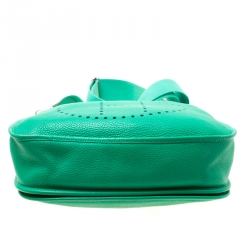 Pre Owned Hermes Bamboo Togo Leather Evelyne III GM Bag