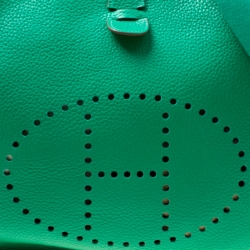 Pre Owned Hermes Bamboo Togo Leather Evelyne III GM Bag