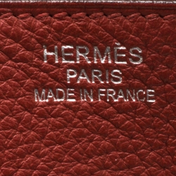 Pre Owned Hermes Sienne Leather Palladium Hardware Birkin 35 Bag