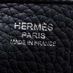 Pre Owned Hermes Black Togo Leather Evelyne III PM Bag