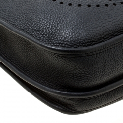 Pre Owned Hermes Black Togo Leather Evelyne III PM Bag