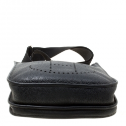 Pre Owned Hermes Black Togo Leather Evelyne III PM Bag