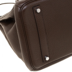 Hermes Cacao Togo Leather Palladium Hardware Birkin 35 Bag