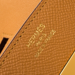 Hermes Jaune d'or Epsom Leather Gold Hardware Birkin 35 Bag