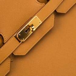 Hermes Jaune d'or Epsom Leather Gold Hardware Birkin 35 Bag