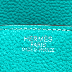 Hermes Menthe Togo Leather Palladium Hardware Birkin 35 Bag