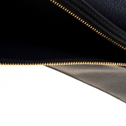 Pre Owned Hermes Marine Blue Alligator Bearn Gusset Wallet