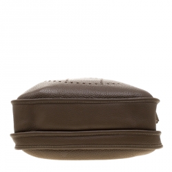 Pre Owned Hermes Etoupe Clemence Leather Evelyne III PM Bag