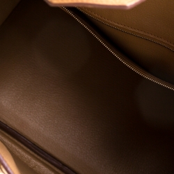 Hermes Tabac Camel Clemence Leather Palladium Hardware Birkin 30 Bag
