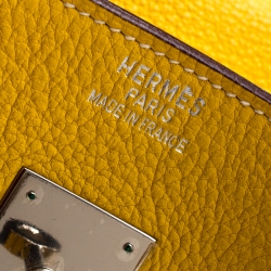 Hermes Cumin Chevre Mysore Leather Palladium Hardware Birkin 35 Bag