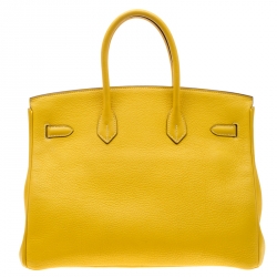 Hermes Cumin Chevre Mysore Leather Palladium Hardware Birkin 35 Bag
