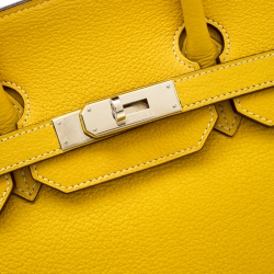 Hermes Cumin Chevre Mysore Leather Palladium Hardware Birkin 35 Bag