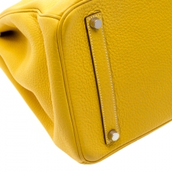 Hermes Cumin Chevre Mysore Leather Palladium Hardware Birkin 35 Bag