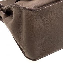 Hermes Etain Negonda Leather Jypsiere 34 Bag