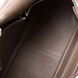Hermes Etain Negonda Leather Jypsiere 34 Bag