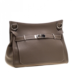 Hermes Etain Negonda Leather Jypsiere 34 Bag