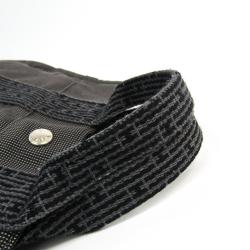 Pre Owned Hermes Grey/Black Canvas Herline PM Tote