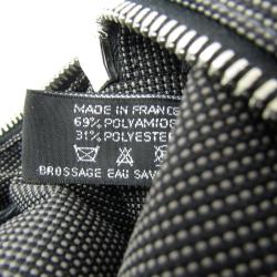 Pre Owned Hermes Grey/Black Canvas Herline PM Tote