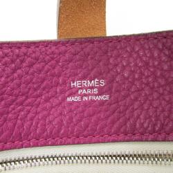 Pre Owned Hermes Two Tone Taurillon Clemence Leather Marwari PM Bag