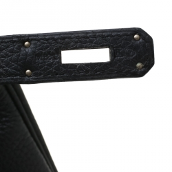 Pre Owned Hermes Black Togo Leather Palladium Hardware Kelly Retourne 32 Bag