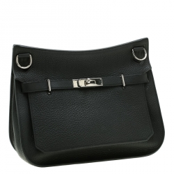 Pre Owned Hermes Black Togo Leather Jypsiere 28 Bag