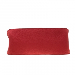 Pre Owned Hermes Bougainvillea Clemence Leather Palladium Hardware Jypsiere 37 Bag