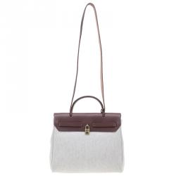 مملوكة مسبقًا Hermes Noir Toile Herbag Zip 31 CM