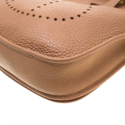 Pre Owned Hermes ALezan Clemence Leather Evelyne III PM Bag