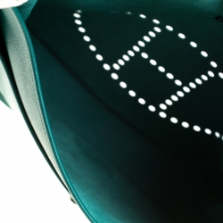 Pre Owned Hermes Vert Vertigo Epsom Leather Evelyne III GM Bag