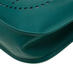 Pre Owned Hermes Vert Vertigo Epsom Leather Evelyne III GM Bag