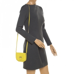 Pre Owned Hermes Lime Swift Leather Mini Convoyeur Wallet